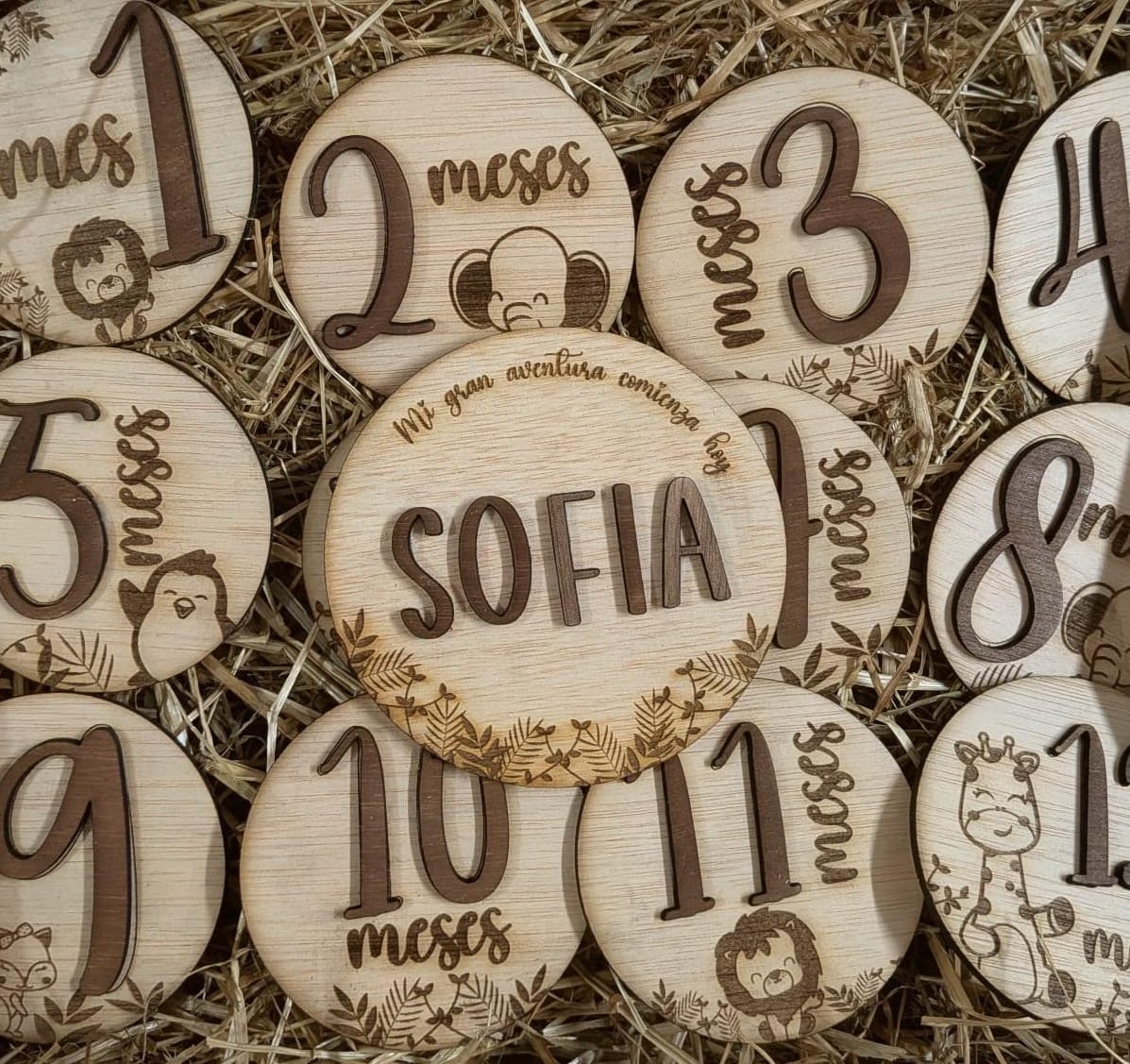 Placas cumple mes