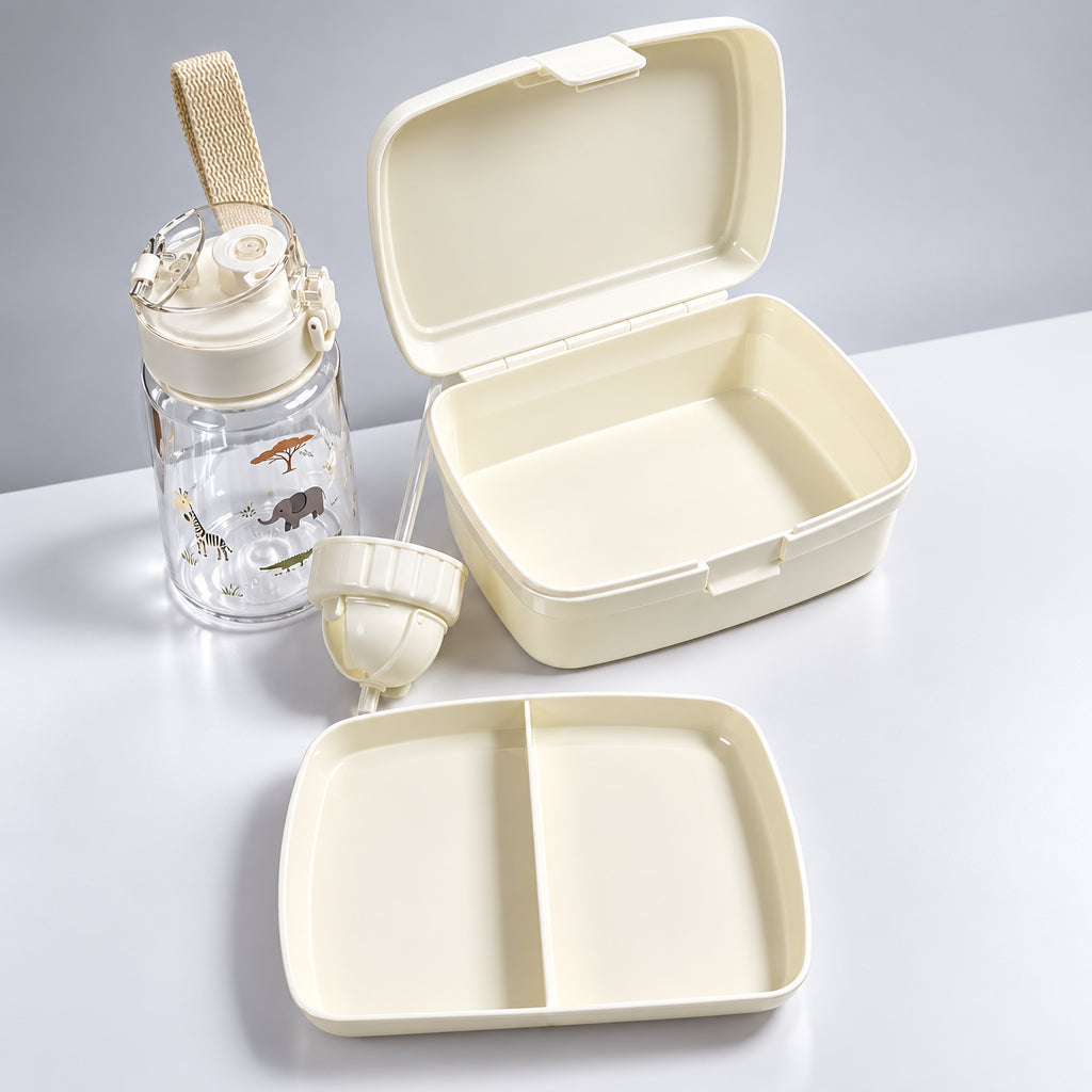 Set alimentacion Tupper+Botella - Floral
