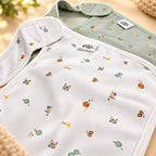 Set de 2 Baberos de bambu personalizados - Granja