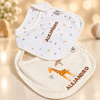 Set de 2 Baberos de bambu - Safari