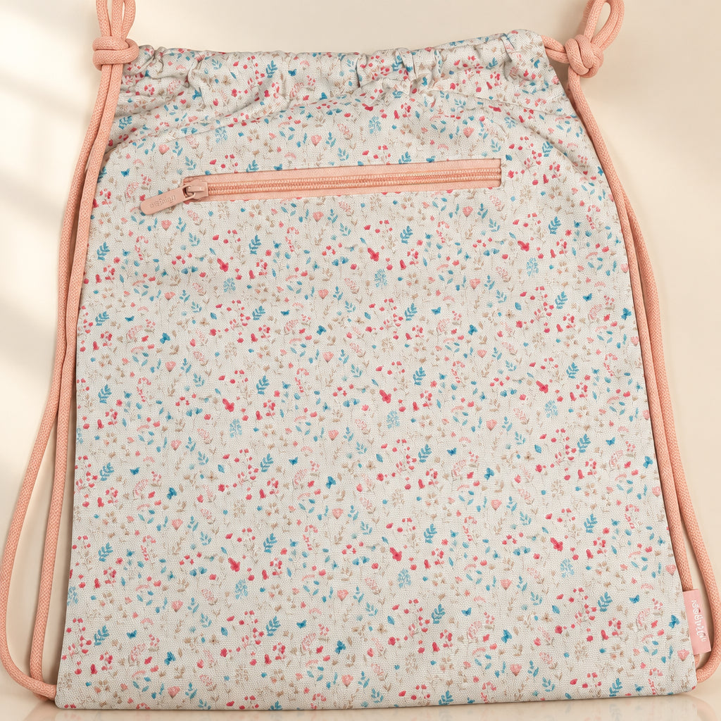 Mochila de cuerdas impermeable - Floral