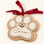 Adorno perro o gato personalizado de madera