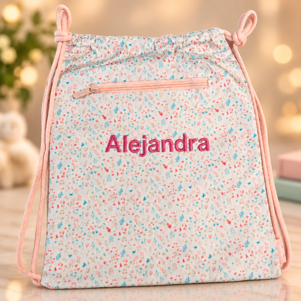 Mochila de cuerdas impermeable - Floral