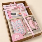 Set Baño. Toalla y neceser de aseo. Floral