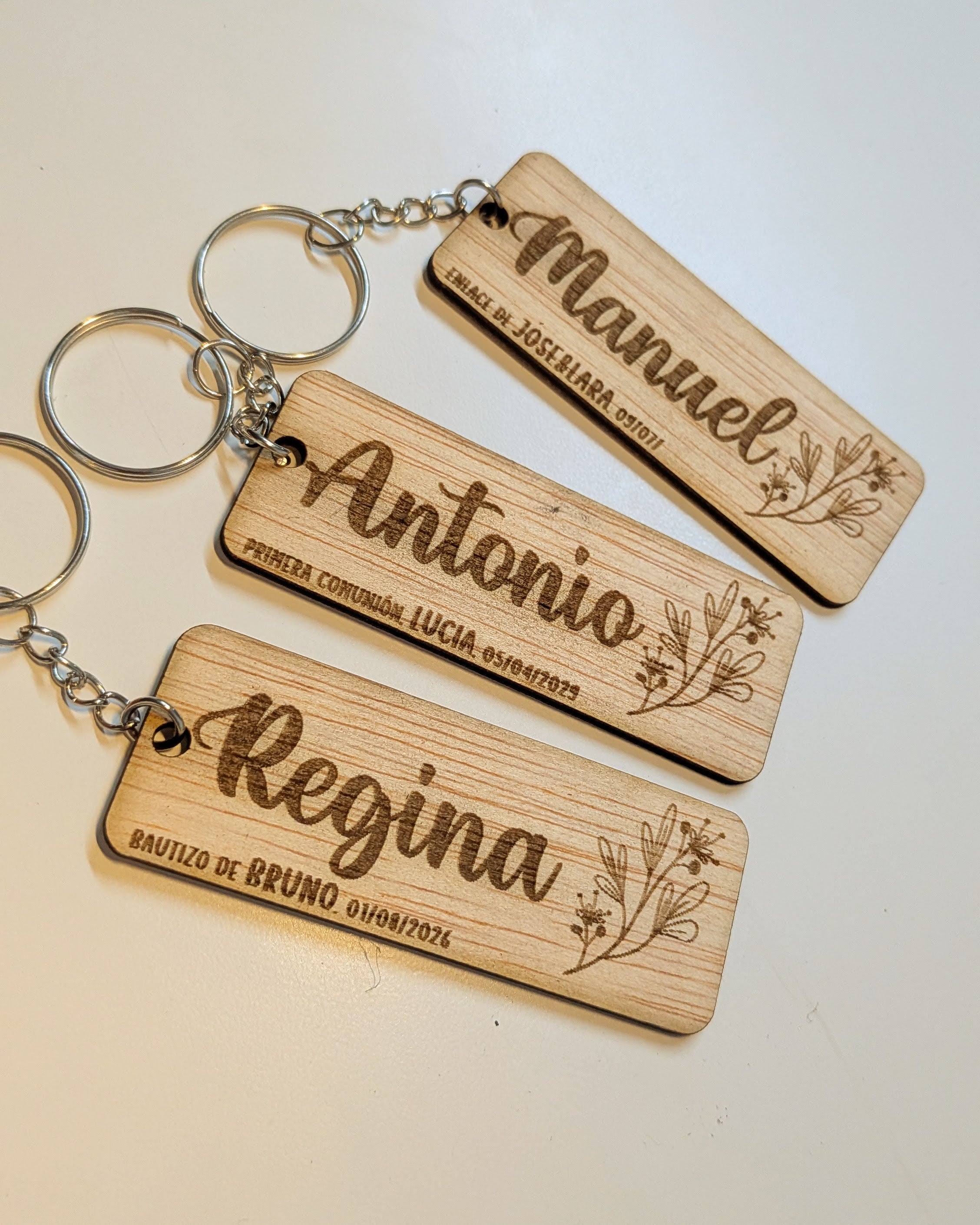 LLavero personalizado marcasititos floral