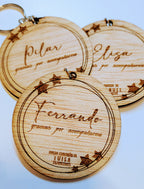 Llavero personalizado marcasitios estrellita