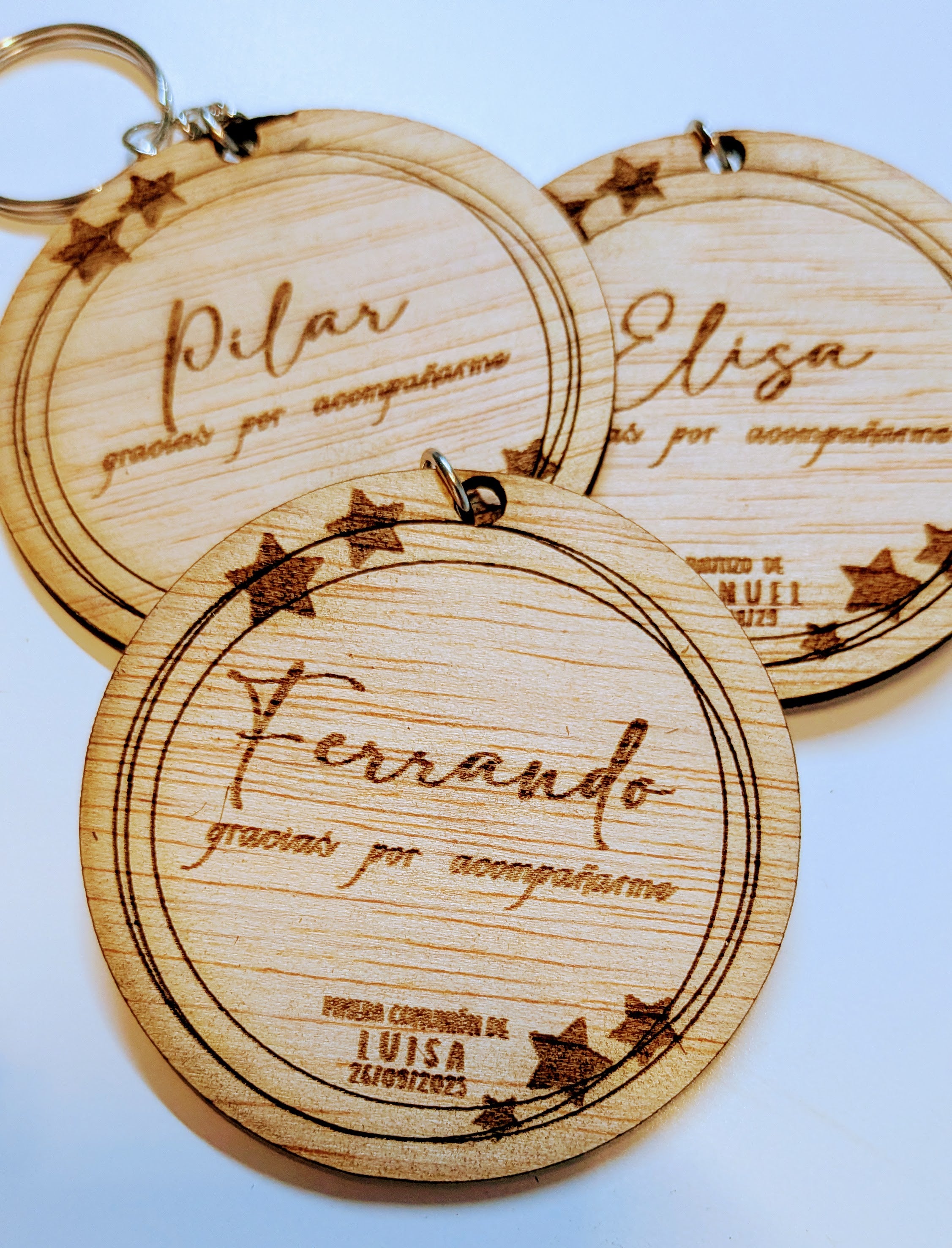 Llavero personalizado marcasitios estrellita