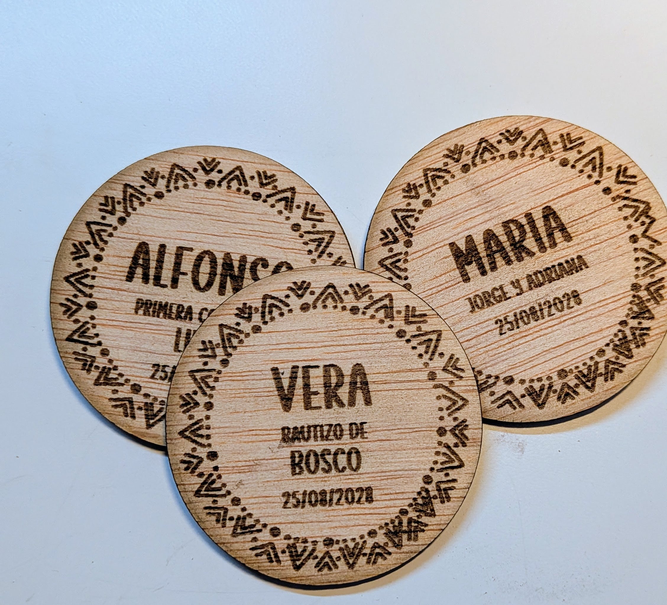 Marcasitios personalizado con imán boho