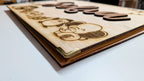 Álbum kraft personalizado para fotos y recuerdos, con 25 páginas de cartulina de 180 g y detalles en cobre viejo. Un regalo único y especial (Copia)