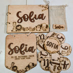 Pack Nacimiento Personalizado para Bebé | Álbum, Placas y Natalicio