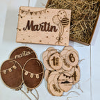 Pack Nacimiento Personalizado para Bebé | Álbum, Placas y Natalicio