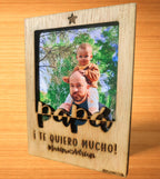 Marco personalizado con foto en madera | Regalo especial con nombre y dedicatoria