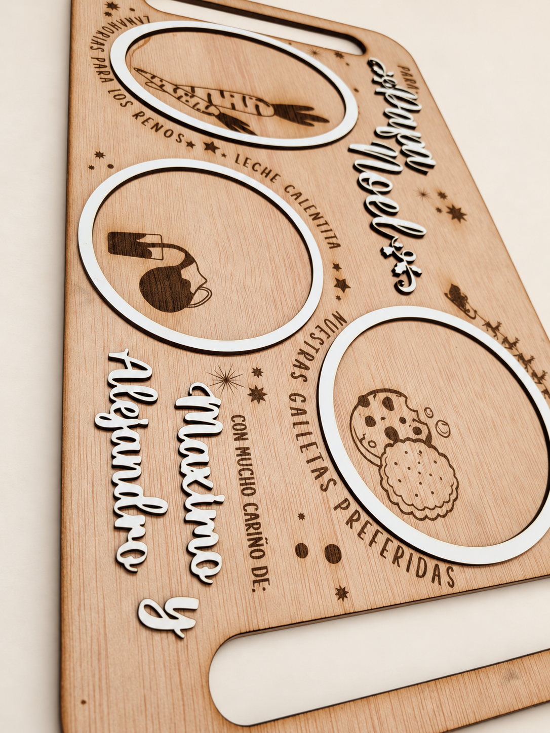 Bandeja Para Papá Noel personalizada