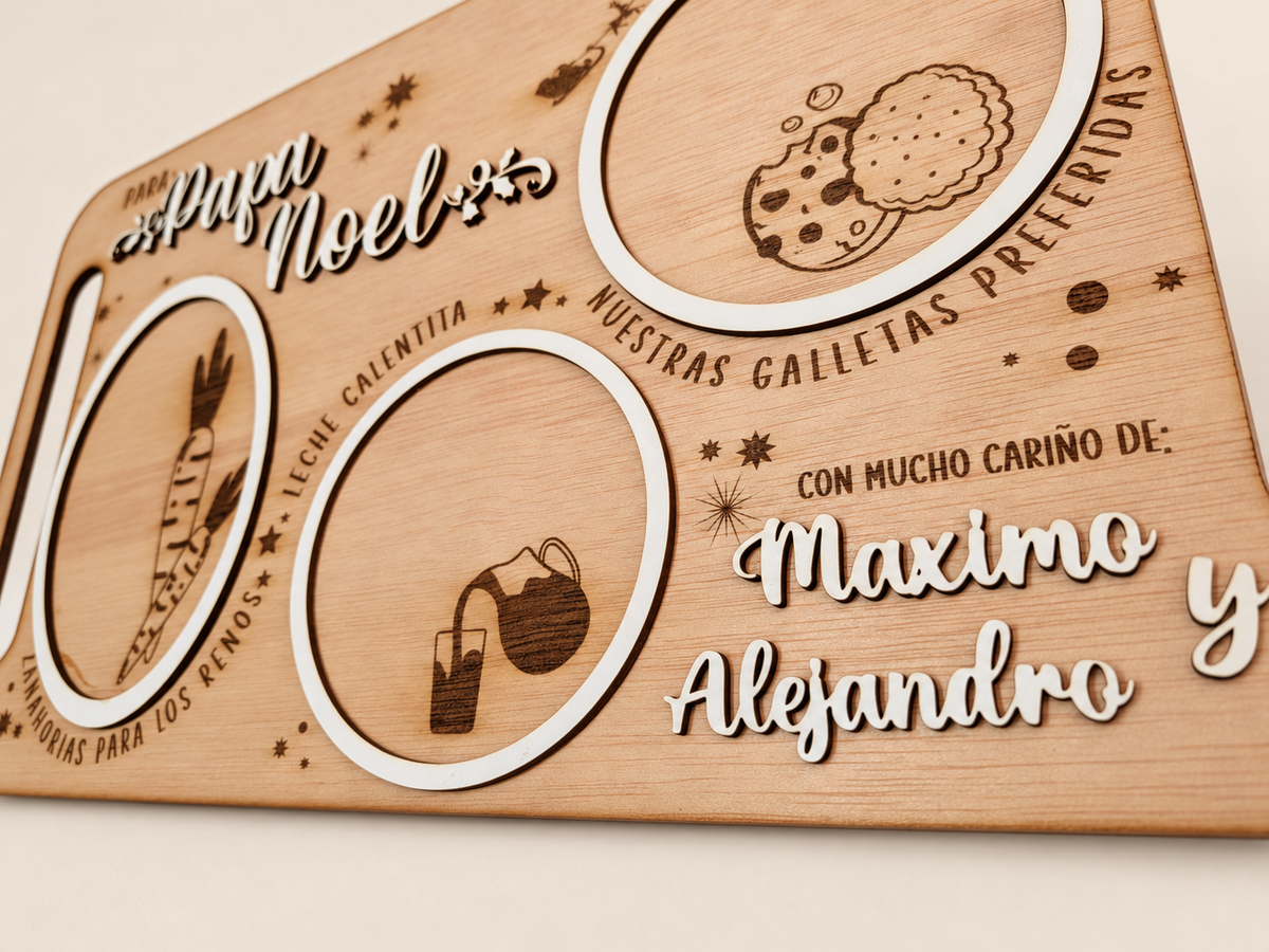 Bandeja Para Papá Noel personalizada