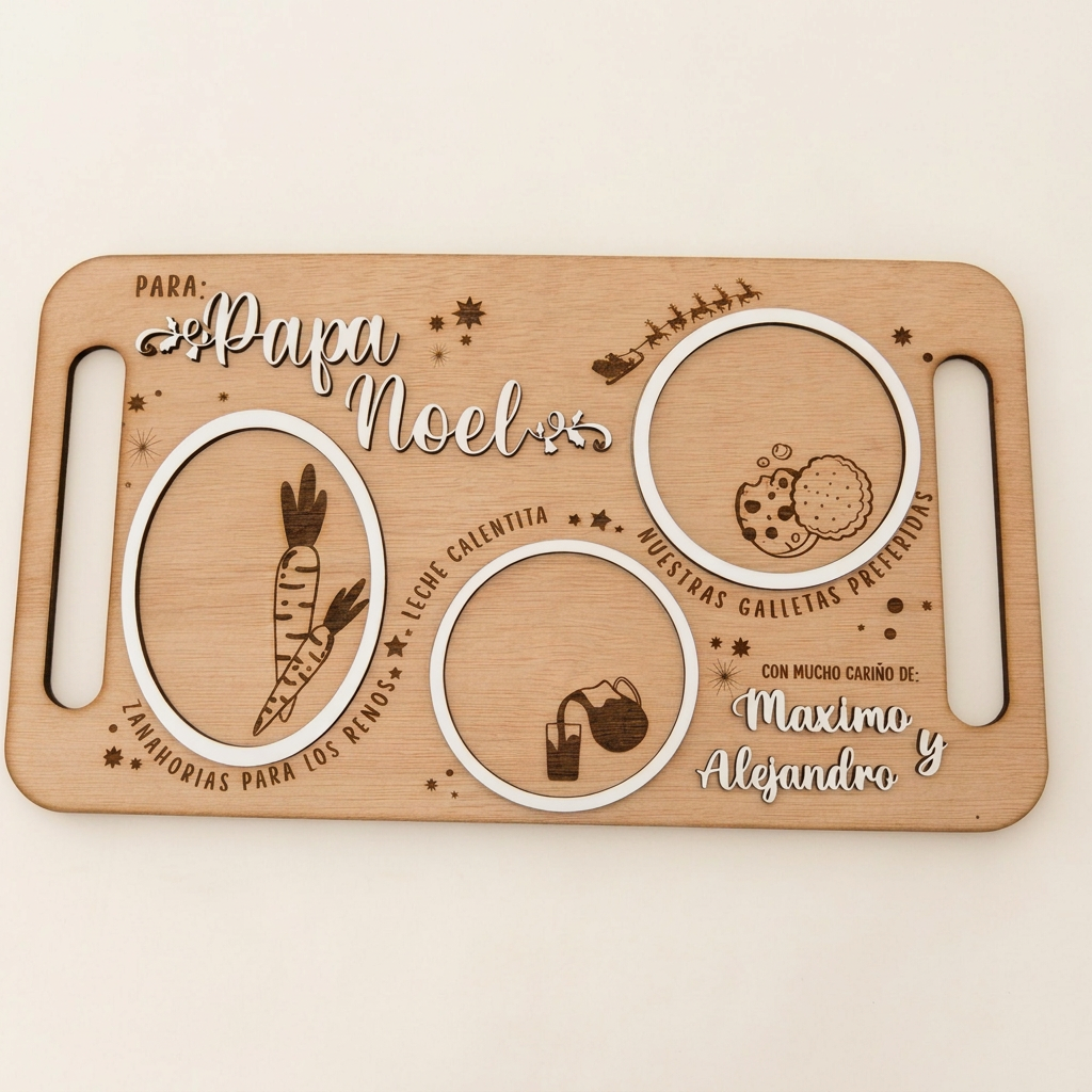 Bandeja Para Papá Noel personalizada
