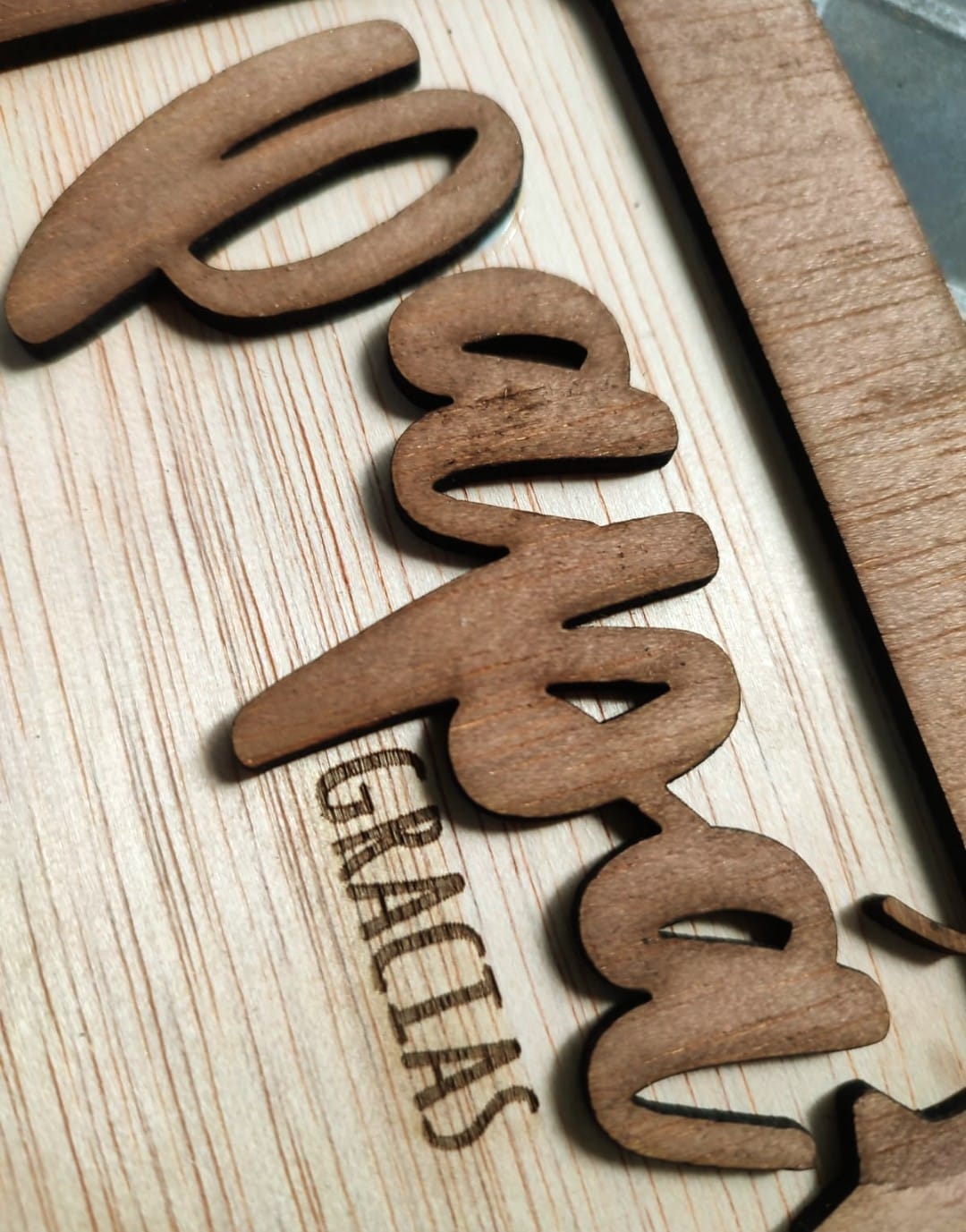Marco de madera personalizado para papá | Regalo Día del Padre con nombre