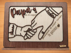 Marco de madera personalizado para papá | Regalo Día del Padre con nombre