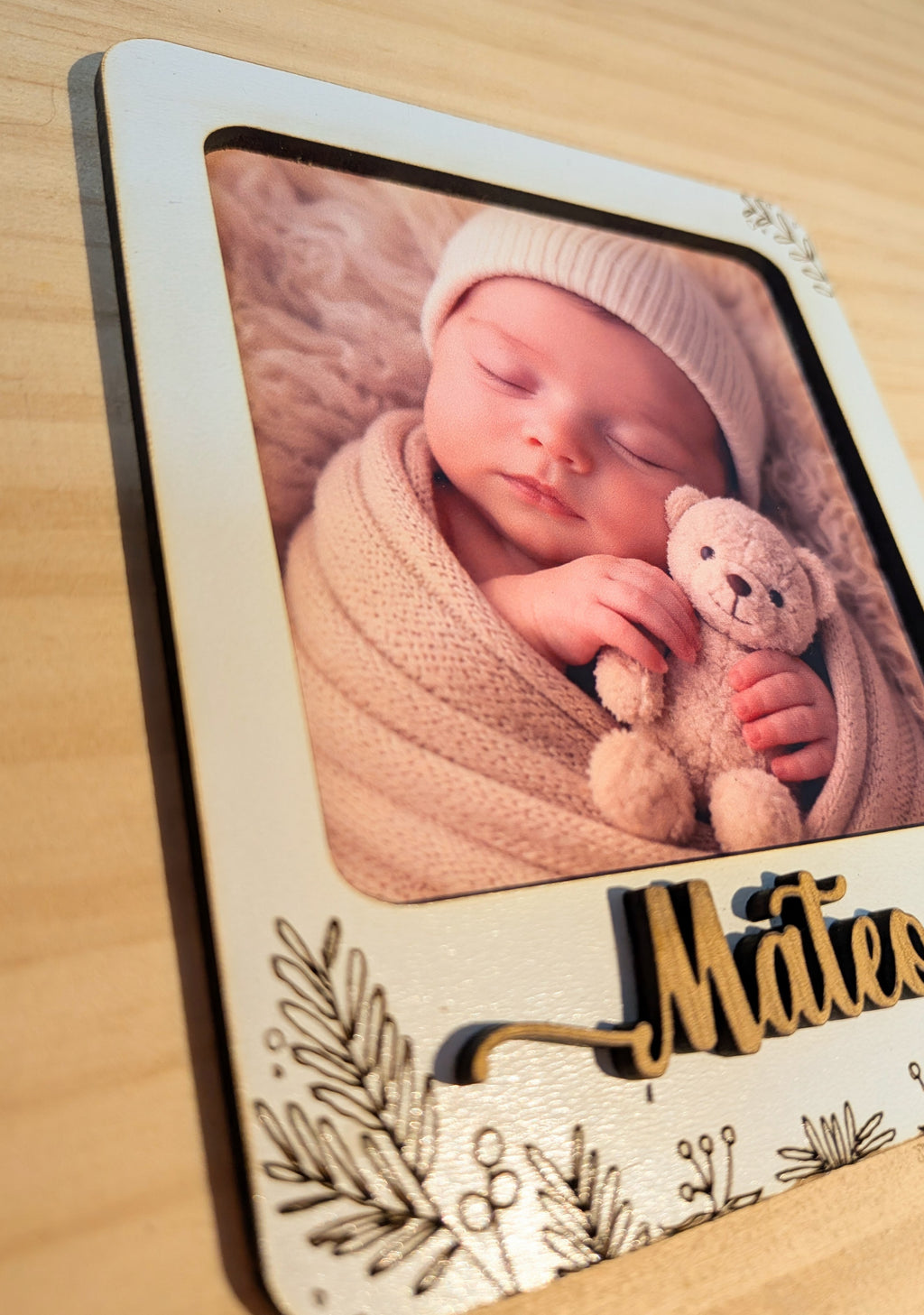 Marco imán primavera personalizado con foto – Detalles para invitados de boda, bautizo o comunión