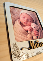 Marco imán primavera personalizado con foto – Detalles para invitados de boda, bautizo o comunión